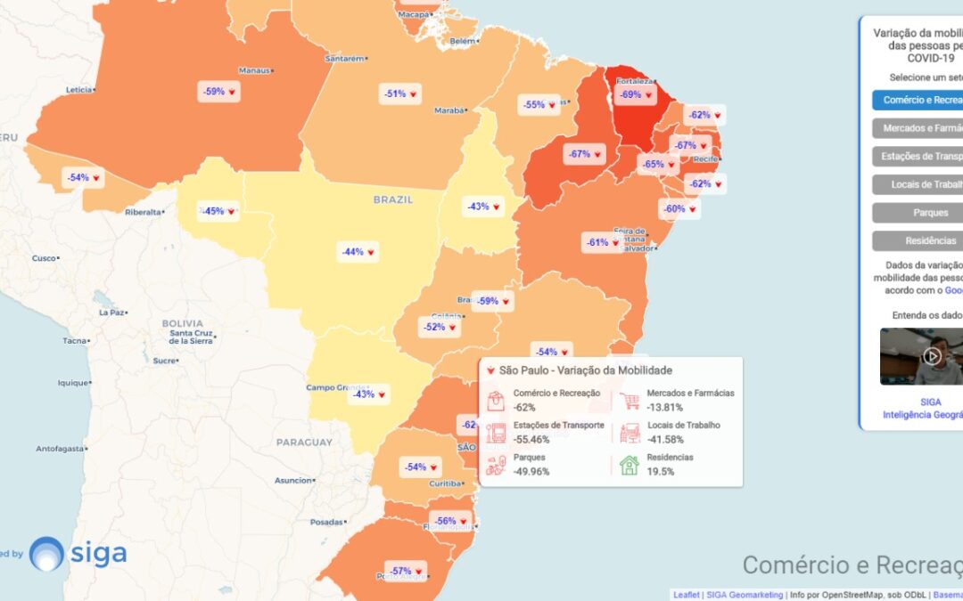 Startup de Maringá cria mapa com impacto econômico do coronavírus em cidades com mais de 100 mil habitantes