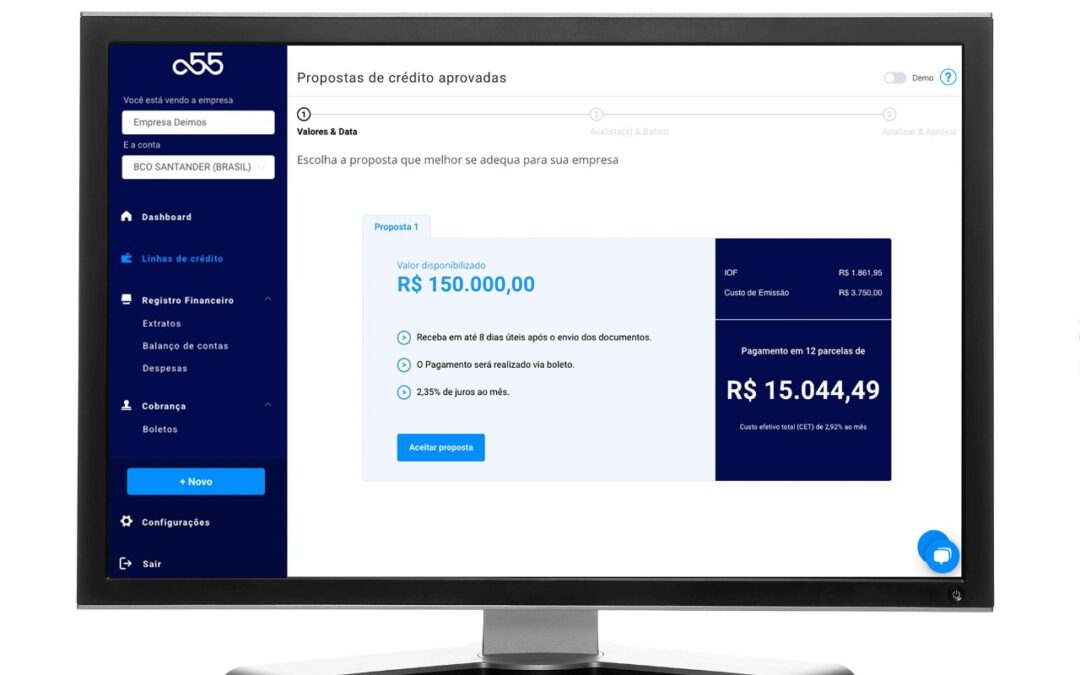Fintech a55 faz parceria com BTG e Empírica para fornecer R$ 250 milhões em crédito a empresas de tecnologia